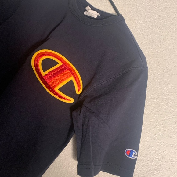 - Champion Kids Shirt - Navy with Red Logo - Picture 6 of 8